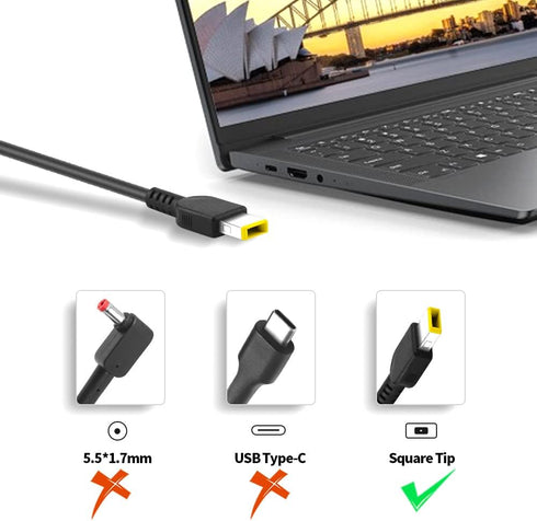 Slim 230W AC Adapter Charger for Lenovo Legion 5 7, Y540 Y545 Y740 Y730, Thinkpad P1 P73 P53 P72