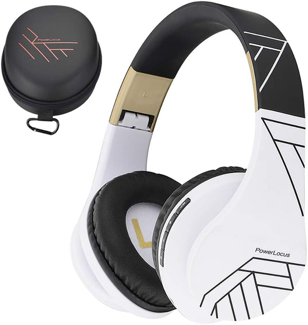 PowerLocus Bluetooth Over-Ear Headphones, Wireless Stereo Foldable Headphones, Wireless and Wired Headsets with