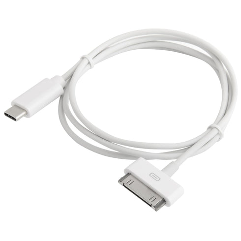 30-Pin to USB C Adapter Cable for iPhone, iPad, iPod – 3ft Charging Cable from USB C to Dock Connector for iPhone 4S/4