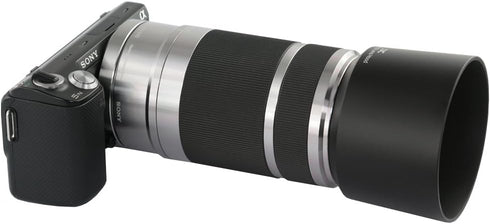 JJC Camera Lens Hood for SONY E 55-210mm f/4.5-6.3 OSS E-Mount Lens - Replaces Sony ALC-SH115