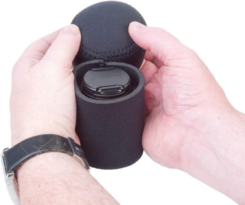 OP/TECH USA 7801032 Fold-Over Neoprene Lens Pouch – Durable Camera Lens Case with No-Lose Lid – 253 (Black)