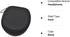 Black Hard Shell Large Carrying Case for Sony Headphones, Travel Bag for MDR-ZX100 ZX110 ZX300 ZX310 ZX600
