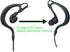 G Shape in-Ear Headphone Two Way Radio Earpiece with PTT, 2.5mm+3.5mm 2-Pin Walkie Talkie Headsets Single Wire Mic
