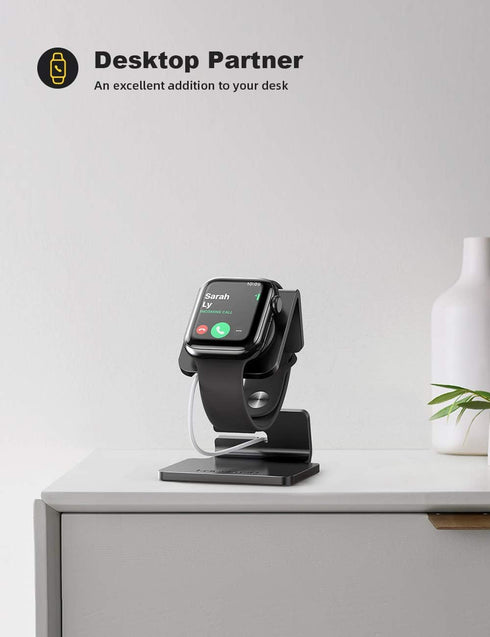 Lamicall Stand for Apple Watch, Charging Stand - Desk Watch Stand Holder Charging Dock Station compatible with Apple