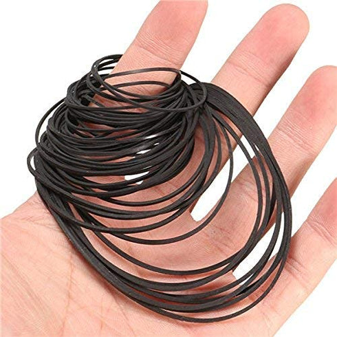Recorder Rubber Belts, Cassette Recorder Maintenance Mix, 50PCS Rubber Square Belt 40-135MM