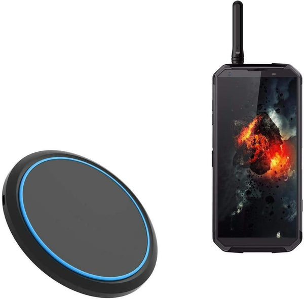 BoxWave Charger SwiftCharge PowerDisc Wireless Charger (15W) Compatible with Blackview BV9700 Pro - Qi Wireless Charger