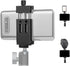 Aluminum Metal Phone Tripod Mount with 3 Cold Shoes & 1/4" Arca