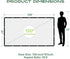 AAJK 120 inch, 16:9 Outdoor Projector Screen Washable Projector Screen Foldable Anti-Crease Portable Projector Movies