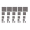 Easycargo 30pcs Thermal Pad, Multiple Sizes for Cooling Laptop IC Chips, NVMe M.2 SSD Heat Sink