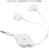 Retractable Earbuds, 3pcs Wired Retractable Earphone Stereo in-Ear Earbuds 3.5mm Jack Earphones for Cell Phones Tablets