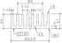6pcs Small Aluminum Heatsink 25x25x10mm - Cooling Radiator with Thermal Conductive Tape for ASUS ROG Ally