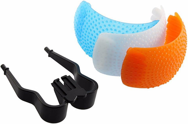 Universal 3 Color Diffuser Filter Set for Pop-Up DSLR Camera Flashes