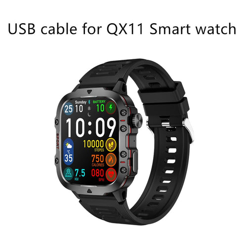 USB Cable QX11 SmartWatch, Magnetic Replacement Charger Compatible for QX11 Smart Watches