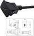 NFHK Waterproof Dustproof USB-C Type-C 10Gbps Extension Cable for Dashboard Panel, Flush Car Latch Mount