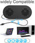 HONKYOB Speaker,360 USB Computer Speaker with Built-in Microphone, Mini Soundbar Speaker for Desktop Laptop PC, Plug