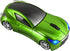 2.4GHz Wireless Optical Mouse in Cool Sport Car Shape, Green, 1600DPI, 3 Buttons, USB Receiver for PC Laptop