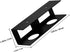 DOITOOL Desk Black Metal Laptop Holder Clamp with Keyboard Tray, Side Desk Storage Organizer for Home Office, Laptop