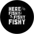 PopSockets Swappable PopGrip - Heres Fishy Fishy Fishing Lover Fisherman Distressed