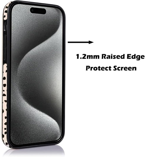 uCOLOR Wallet Case for iPhone 15 Pro Max 6.7" with Card Holder Slot, Flip Leather Kickstand, RFID Blocking, Almond Latte
