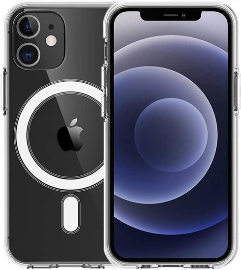 Magnetic Clear Case for iPhone 11 Pro Max, Anti-Yellow Soft Silicone TPU, Mag-Safe Wireless Charging, Crystal Clear