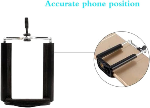 Wolegdou 55-85mm Smartphone Holder Clamp for Selfie Stick Tripod Width Adjustable Mount for Live Streaming Vlogging