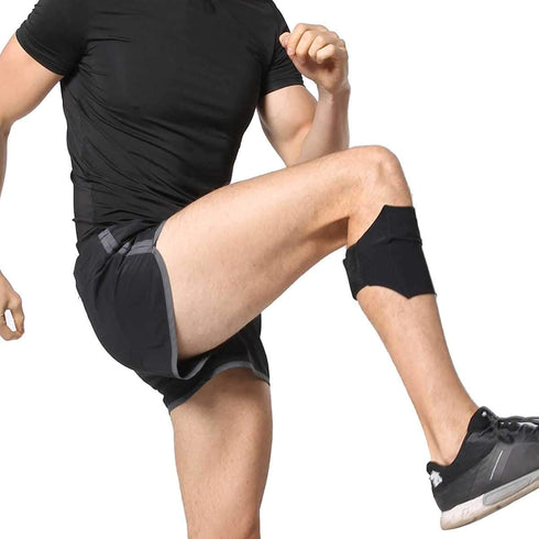 Cell Phone Leg Band Equestrian Riders On The Leg Cell Phone Holder for Calf, Running Workouts Arm Band Strap Pouch for Jogger for iPhone 6 6S 7 8 X Plus, Samsung Galaxy S9/8/7/6, Black, Large