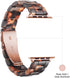 Light Fashion Resin Apple Watch Band for Series 9 8, Compatible with 40mm for Women (Tortoise Stone)
