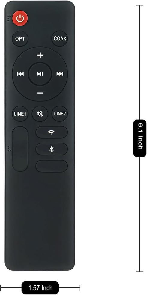 ZdalaMit Commander S1000W 2.0 RC1000W Replacement Remote Control Compatible with Edifier Audiophile Active Bookshelf