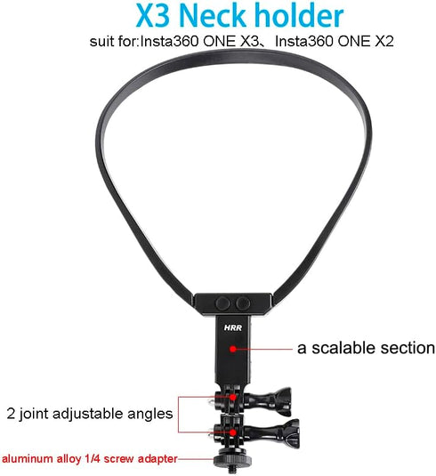 PellKing Accessories Kit for Insta360 One X4/X3/X2/X, Quick Release Head Strap Mount + Chest Mount Harness