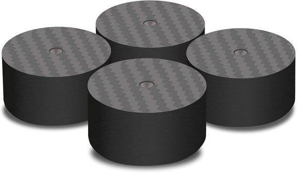 Monosaudio Carbon Fiber Speaker Spike Floor Protectors 40x20mm for Audio, Speakers, Subwoofers, Amplifiers