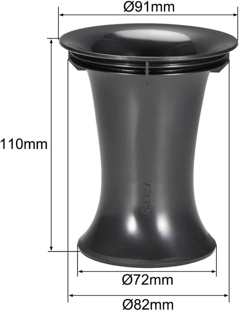 uxcell 82mm x 110mm Speaker Port Tube Subwoofer Bass Reflex Box, 1pcs