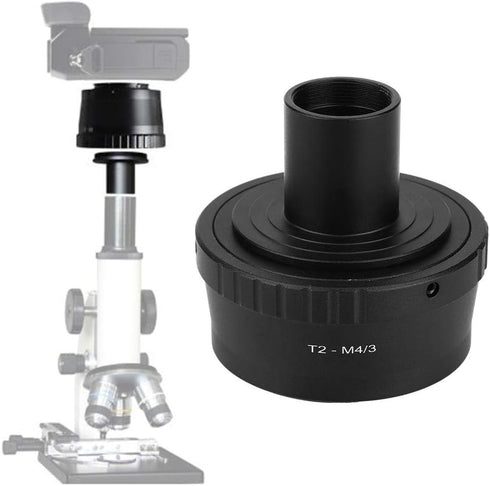 Bindpo T2-M4/3 Microscope Adapter with M42 Thread, Converter for 23.2mm T Mount Microscope