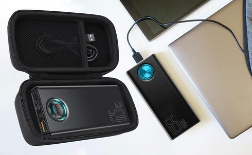 co2CREA Hard Case for Baseus 30000mAh Power Bank, 65W Portable Laptop Charger Fast Charging Battery Pack