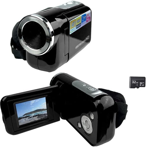 eDealz 16MP HD Mini Digital Camcorder with 16x Zoom Compact Video Camera with