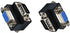 Nightwolf VGA Male to Female 15 Pin SVGA Cable Adapter, 90 Degree Right Angle L Style for PC to Monitor