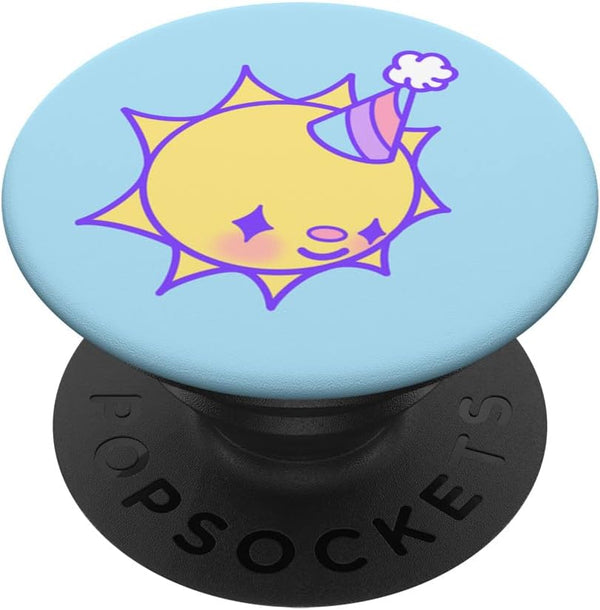 Pastel Clowncore Clown Sun Celestial Sunshine Kawaii Kidcore Swappable PopSockets PopGrip