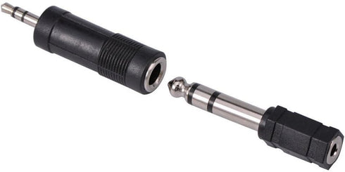 Nightwolf 8 Pieces Audio Adapter, Gold Stereo Adapter 6.35mm 1/4inch to 3.5mm 1/8inch Mic Plug Connector