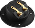 1 Pair 3-Inch Double Binding Round Gold Plate Push Spring Loaded Jacks for Speaker Box Terminal Cup