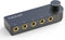 Cubilux Bidirectional 4-Channel 6.35mm Audio Selector, 1x TRS to 4X TRS Stereo AUX Switch Box for Home Audio