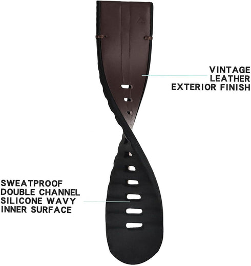Abanen Watch Band for Garmin epix Pro 51mm / Fenix 8 51mm / Instinct 3 50mm, Soft Genuine Leather Hybrid Silicone Strap