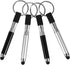 Mikikit 12 Stylus Pen with Keyring, Pcs Stylus Pens for Touch Screens Keychain Plastic Touch Screen Ballpoint Pen Key
