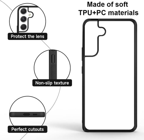 Galaxy A15 5G Case - 5 PCS Soft Slim TPU + Aluminum Blank, DIY Custom, Anti-Scratch, Shockproof, Protective Cover.