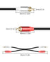 2Pack 2RCA 2RCA 1FT, 2 2 GELRHONR to Cable Short RCA Male to RCA Male Stereo Audio Cable for Subwoofer, Speaker, Home