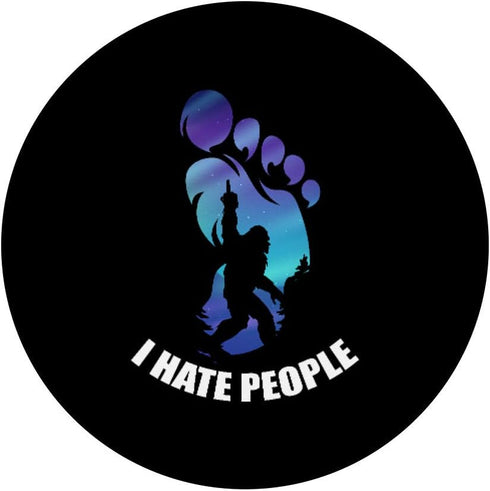 Bigfoot I Hate People Funny Sasquatch PopSockets Swappable PopGrip