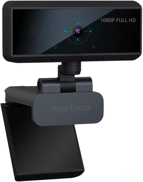 SENLOO Full HD 1080P Webcam - Webcam for Pc - Auto Focus Webcams