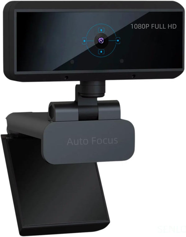 SENLOO Full HD 1080P Webcam - Webcam for Pc - Auto Focus Webcams