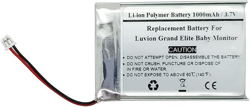 1000mAh Replacement Battery - 3.7V for Luvion Grand Elite Baby Monitor, PL503450