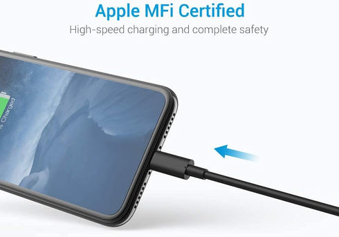 Lightning Cable MFi Certified - iPhone Charger 3Pack 3FT Lightning to USB A Charging Cord Compatible with iPhone 14 13