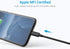 Lightning Cable MFi Certified - iPhone Charger 3Pack 3FT Lightning to USB A Charging Cord Compatible with iPhone 14 13