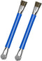 GTHUNDER 2pcs Double Head Anti-Static ESD Safe Hard Brush, Phone Motherboard IC Cleaning Tools, Blue